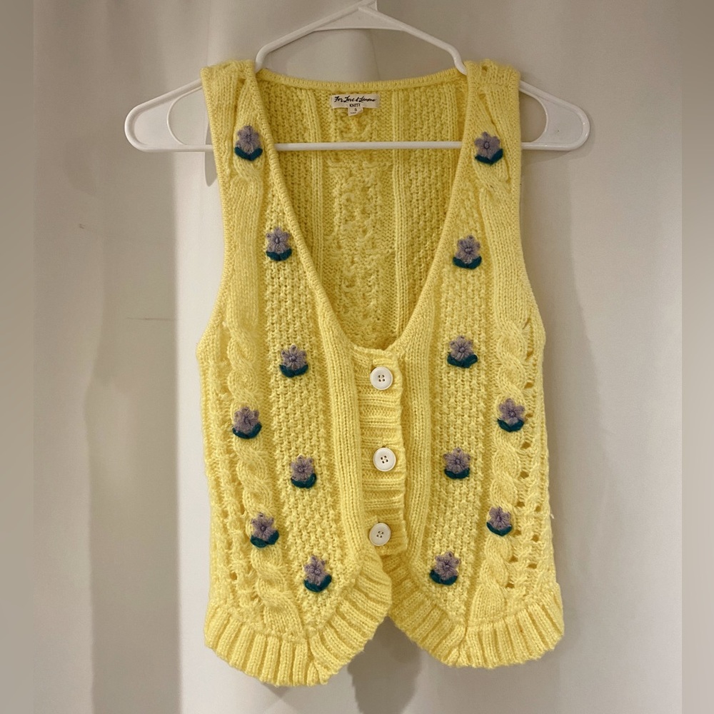 For Love and Lemons Sweater Vest 🍋